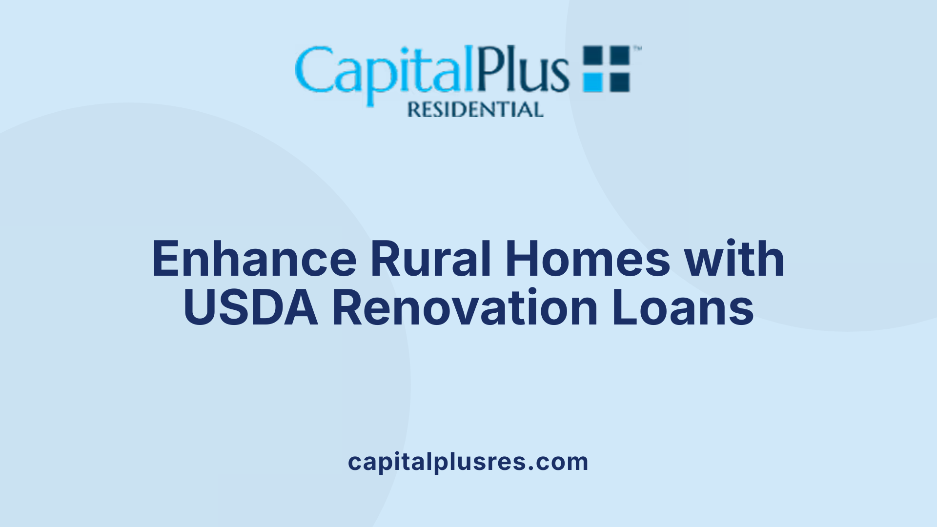 Enhance Rural Homes with USDA Renovation Loans