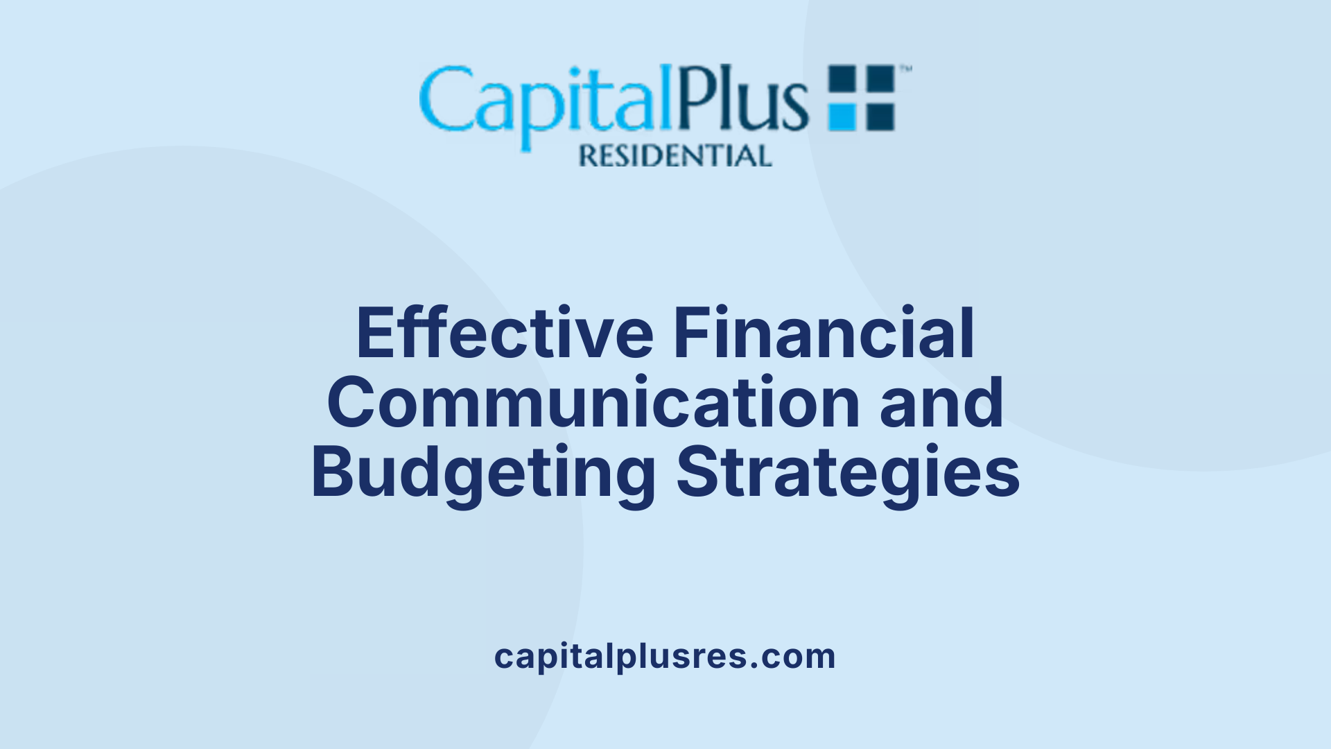 Effective Financial Communication and Budgeting Strategies