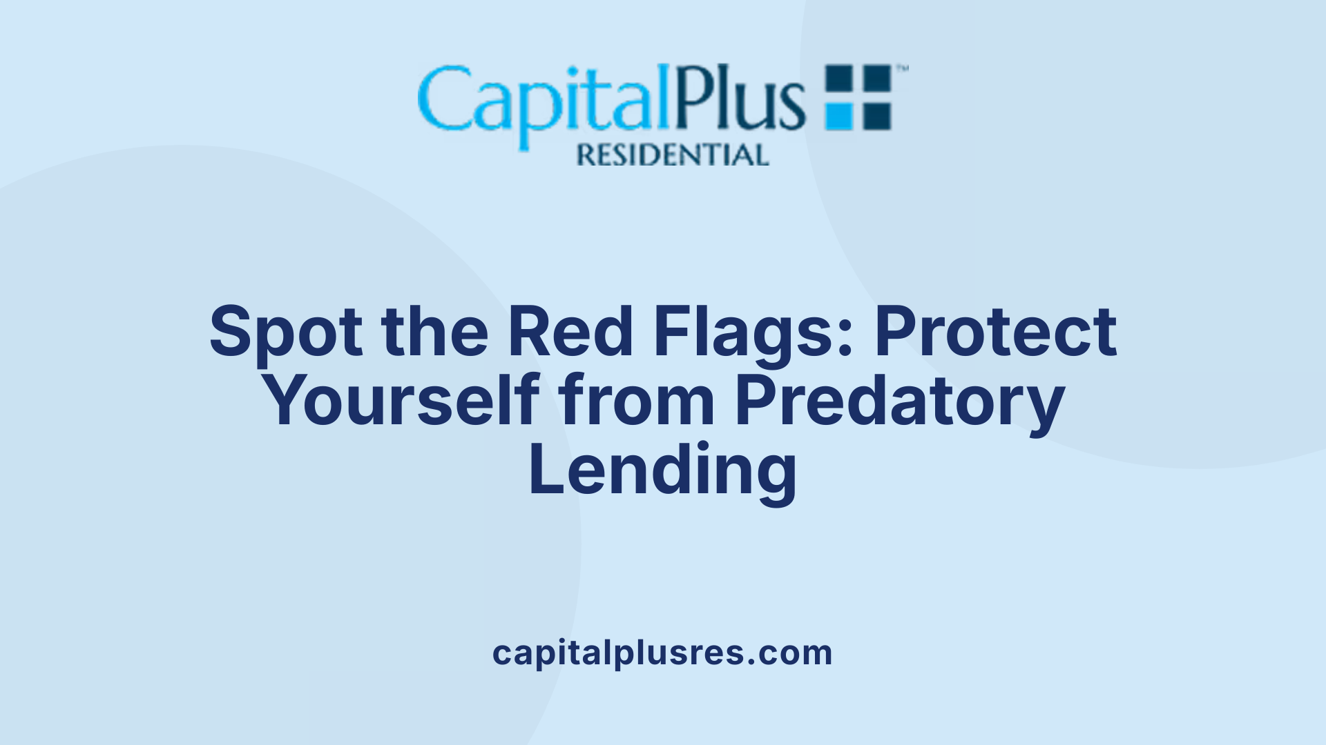 Spot the Red Flags: Protect Yourself from Predatory Lending