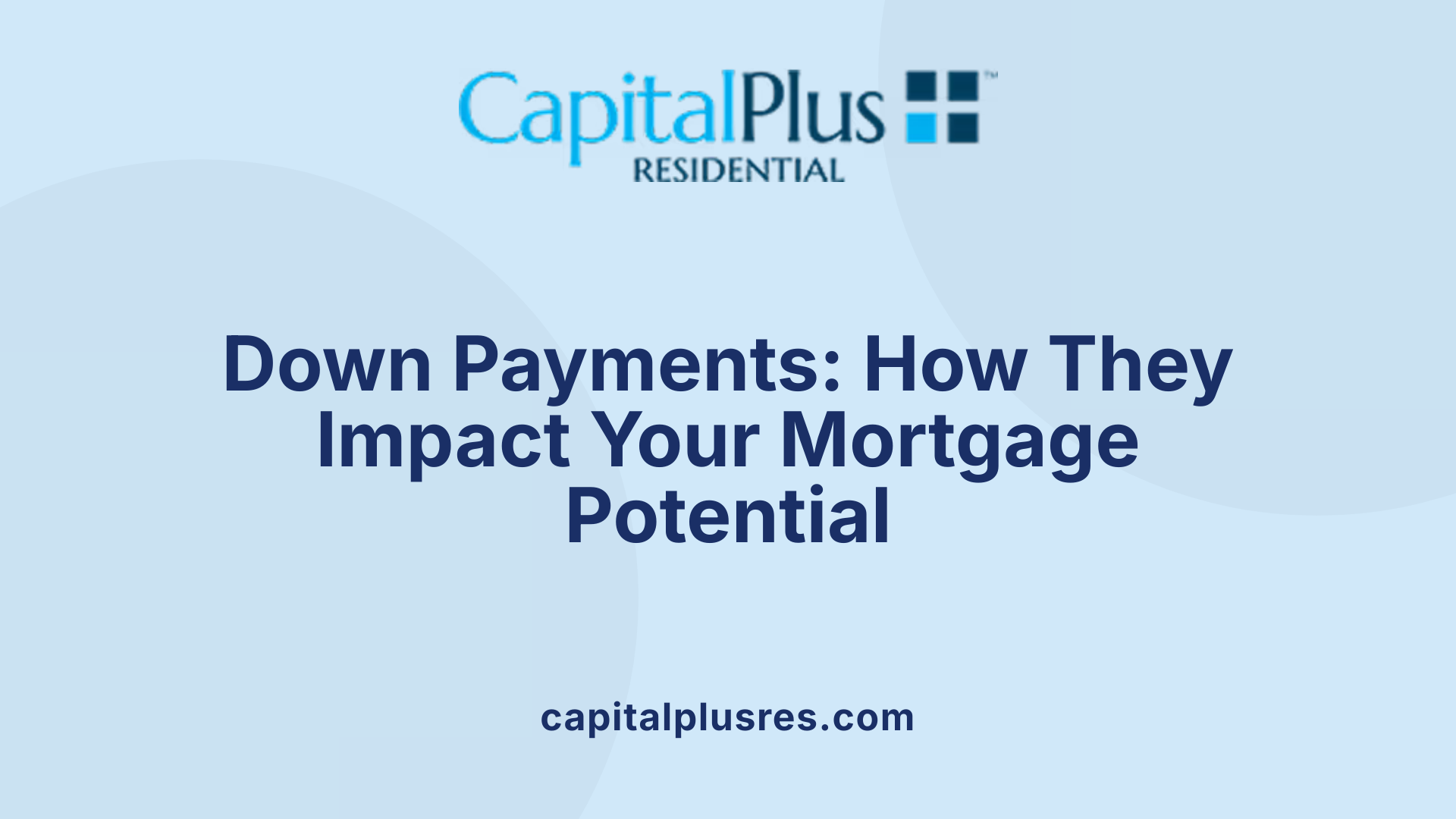Down Payments: How They Impact Your Mortgage Potential