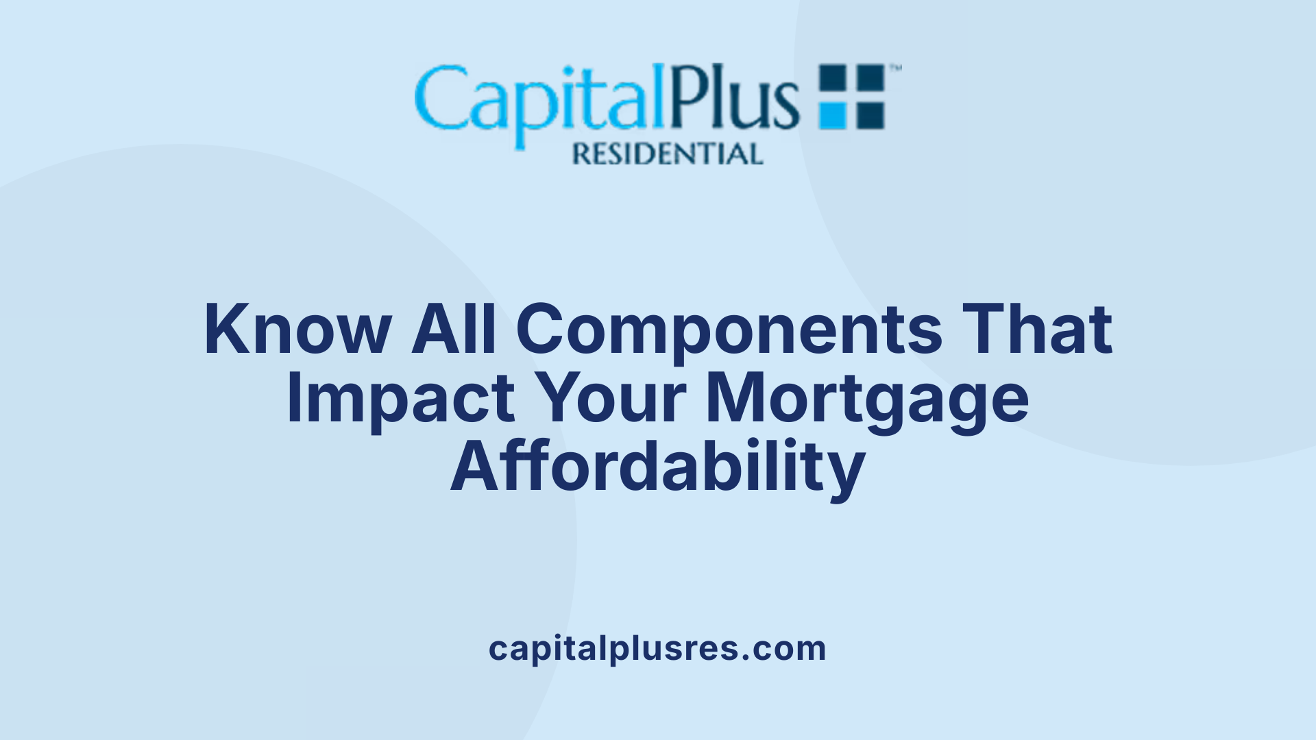 Know All Components That Impact Your Mortgage Affordability
