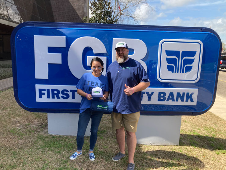 Kristin Williams, First Guaranty Bank and Ryan Barker, Executive Director of CSP