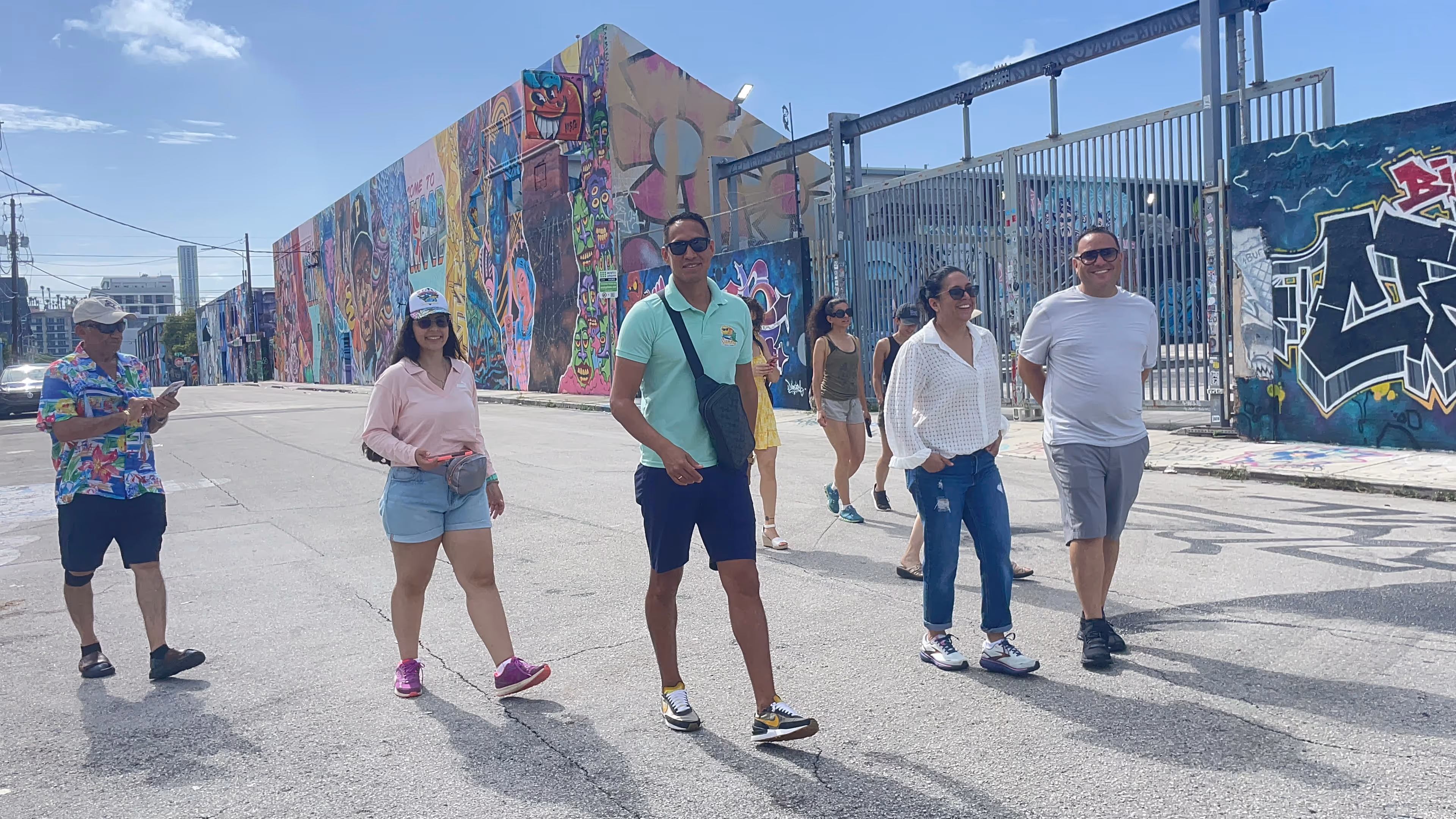 Taking a walking tour through the Street Art District