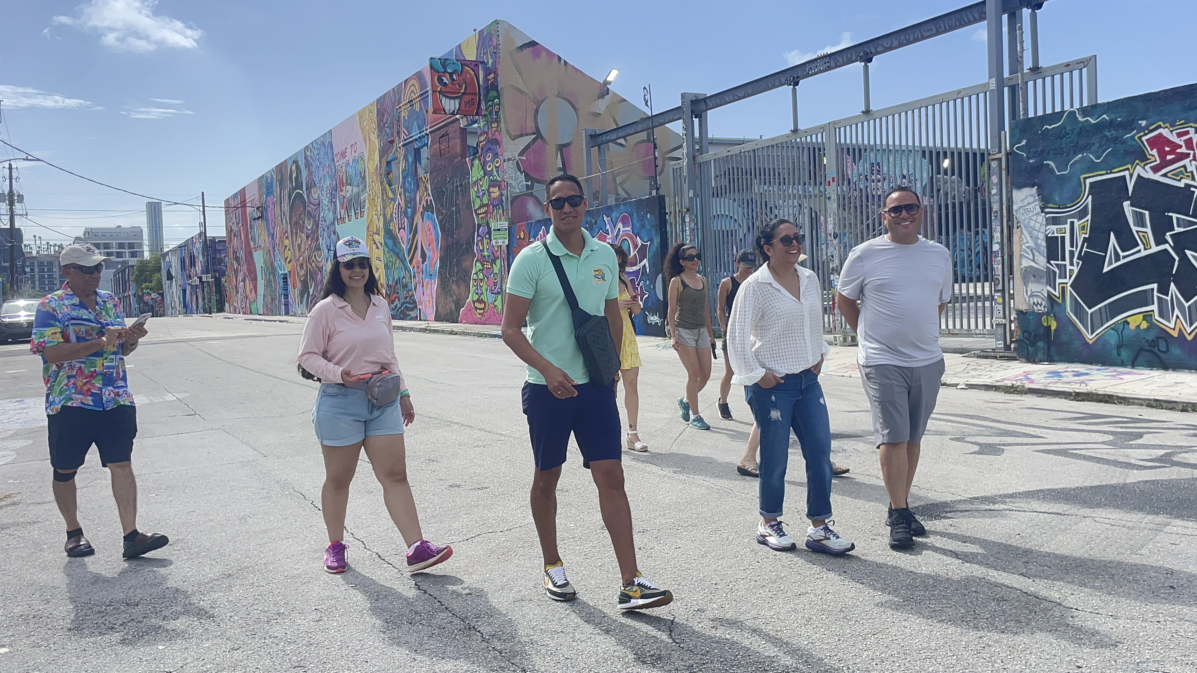 Taking a walking tour through the Street Art District