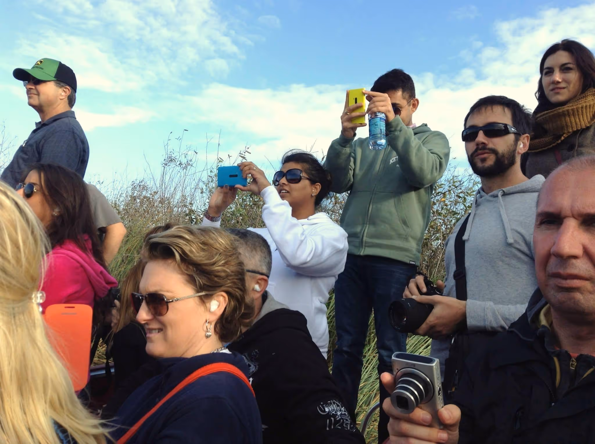 Taking photos of the wildlife