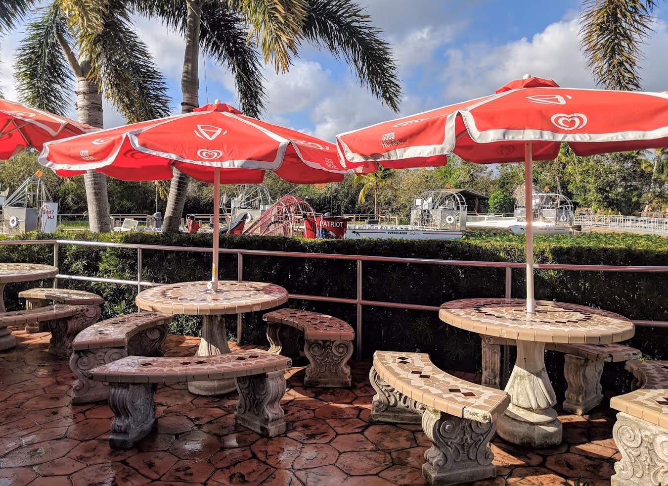Picnic table at Safari Park