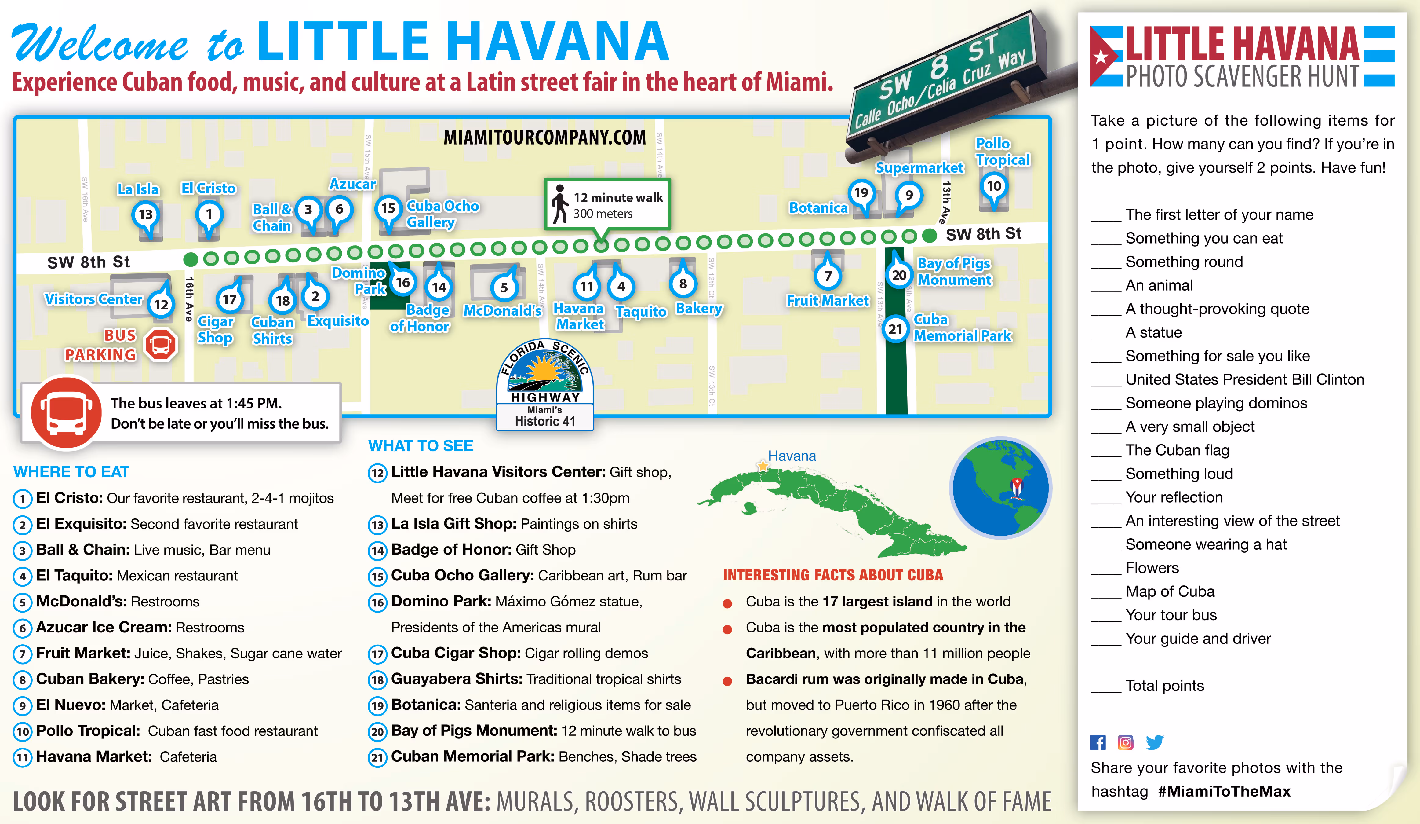 Esplora Little Havana: una mappa locale del quartiere cubano di Miami