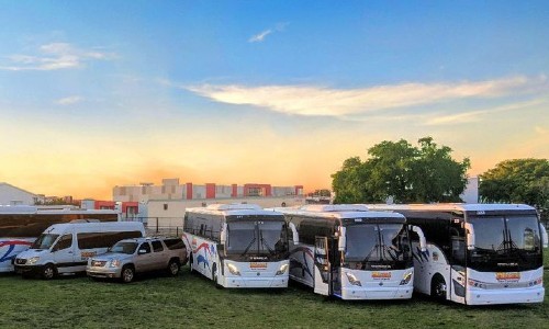 La flotte de la Miami Tour Company : des bus et des fourgonnettes pour toutes les aventures