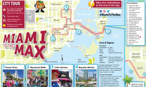 Mapa turístico de la ciudad de Miami: planifique su visita con Miami al máximo
