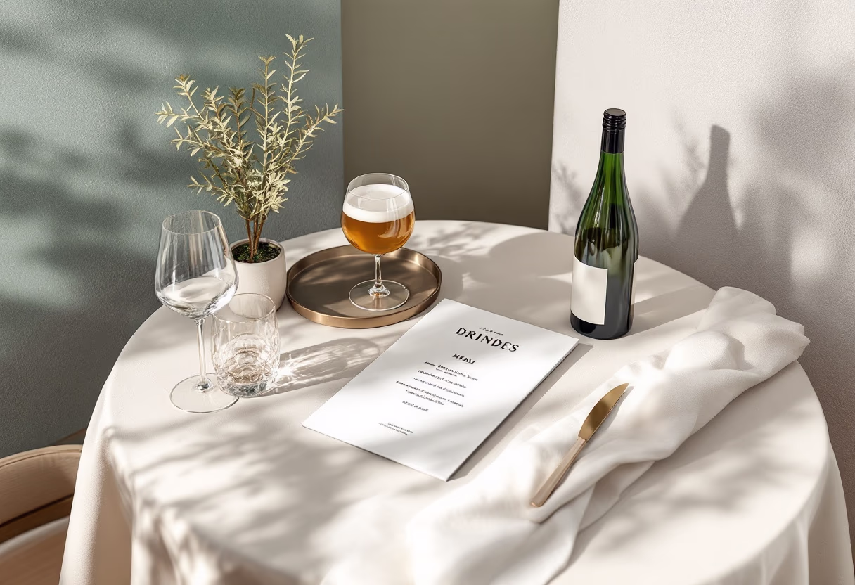 image of popular drink menu (for a bars & pub)