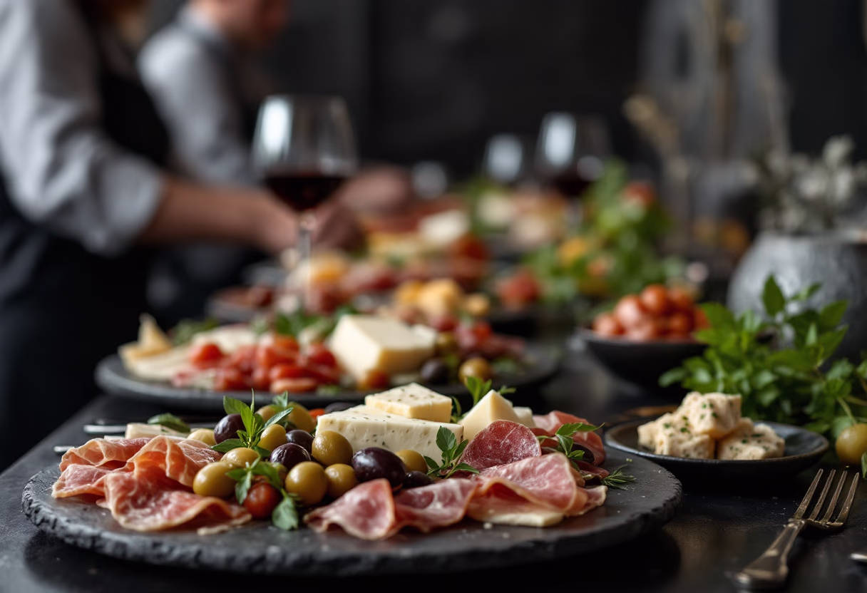 image of a hosted event inside the restaurant (for an italian restaurant)
