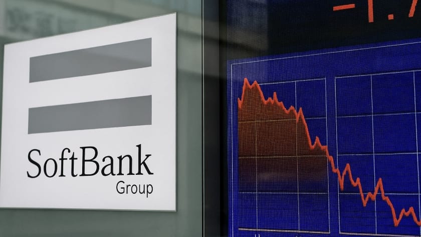 SoftBank shares drop AI sentiment