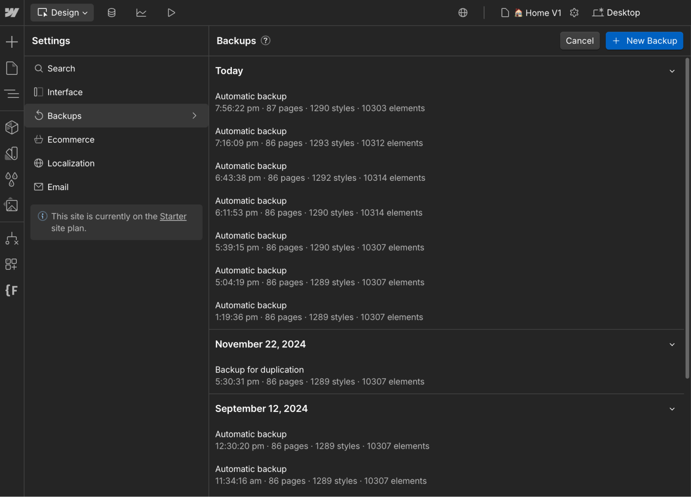 Saasfy X Webflow Template And Ui Kit - Backups