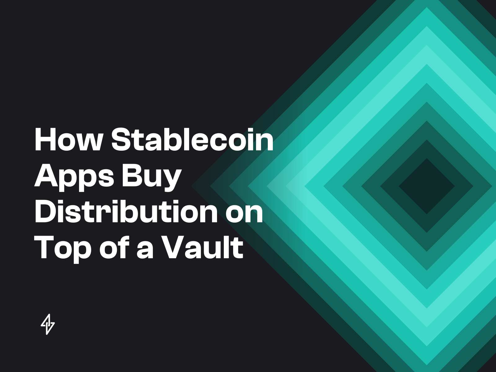 How Stablecoin Apps Buy Distribution on Top of a Vault