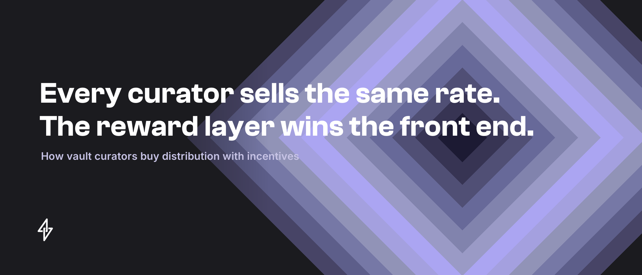Every curator sells the same rate. The reward layer wins the front end.