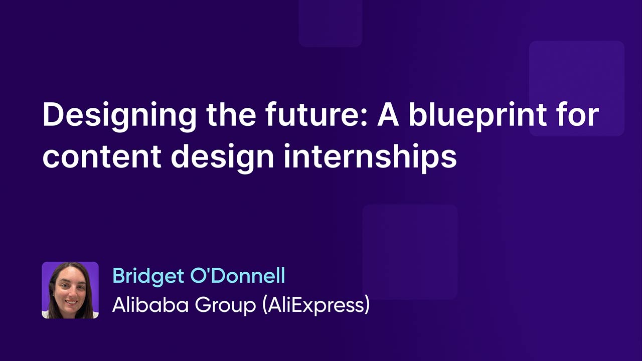 Designing the future: A blueprint for content design internships