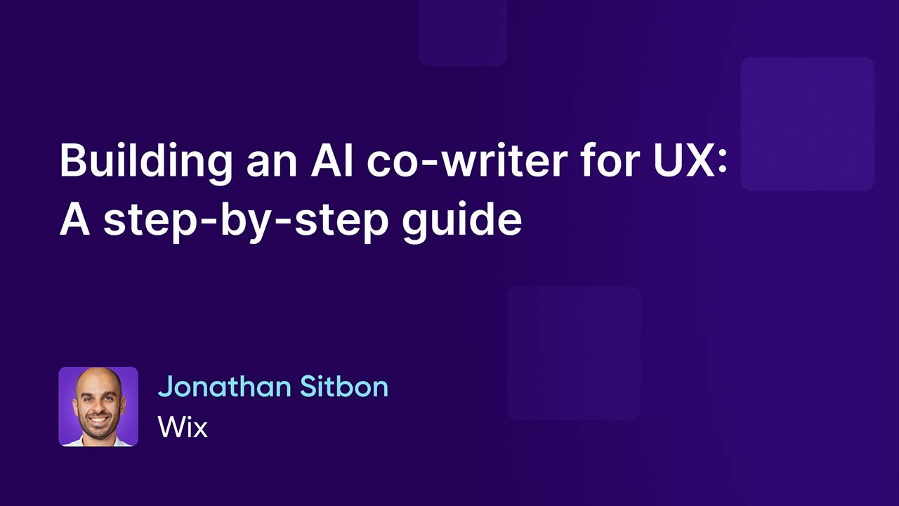 Building an AI co-writer for UX: A step-by-step guide