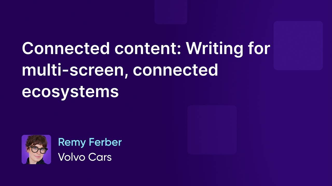Connected content: Writing for multi-screen, connected ecosystems