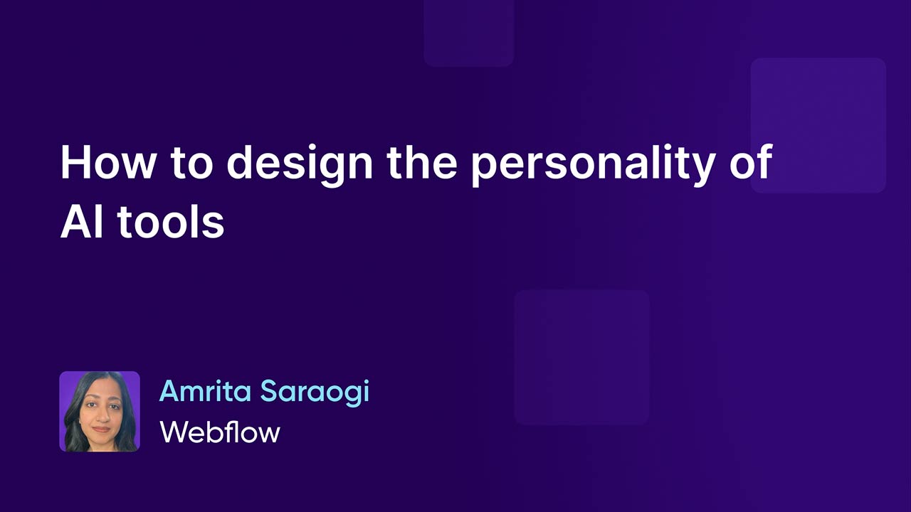 How to design the personality of AI tools