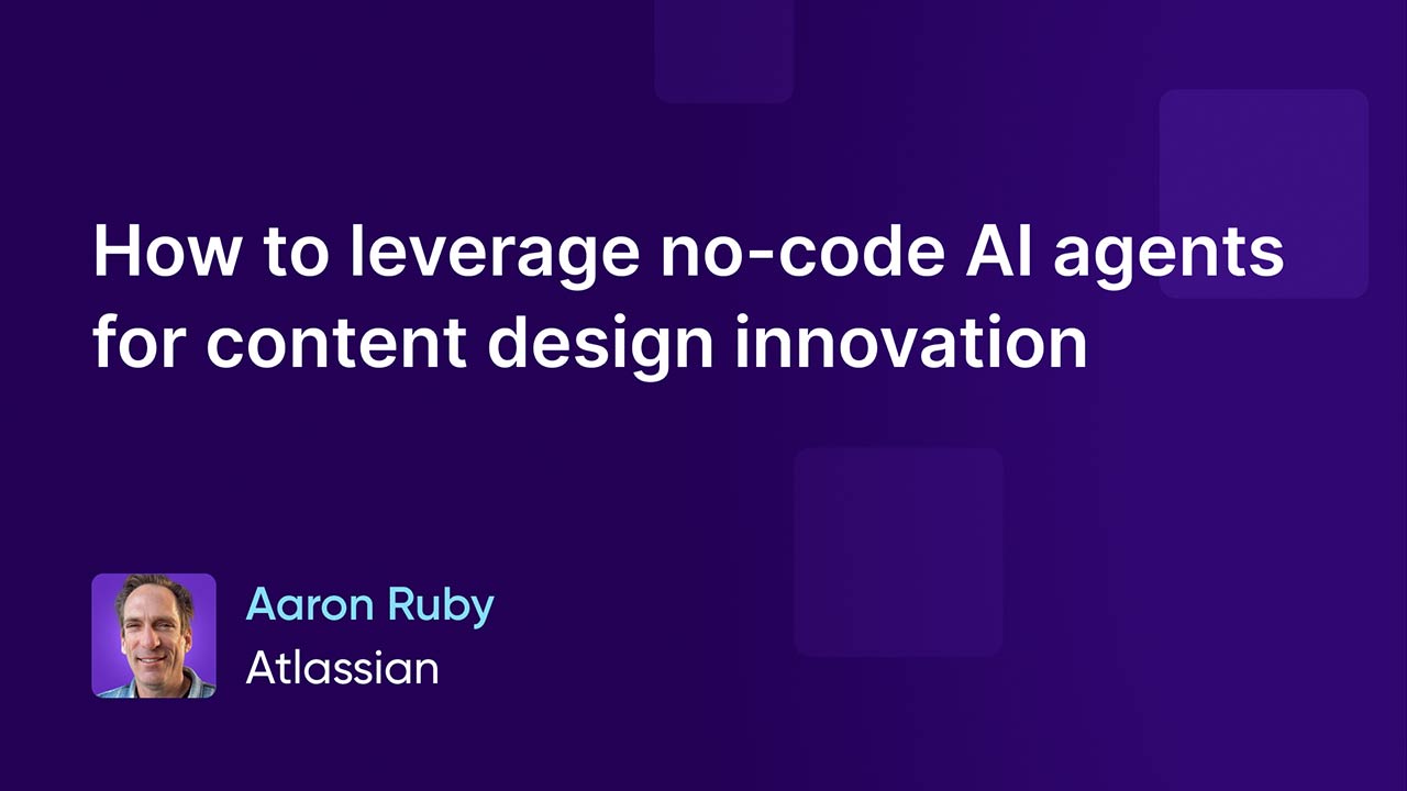 How to leverage no-code AI agents for content design innovation