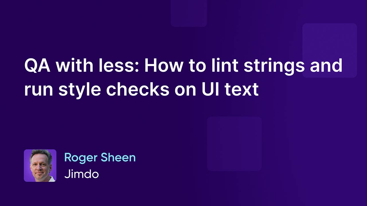 QA with less: How to lint strings and run style checks on UI text