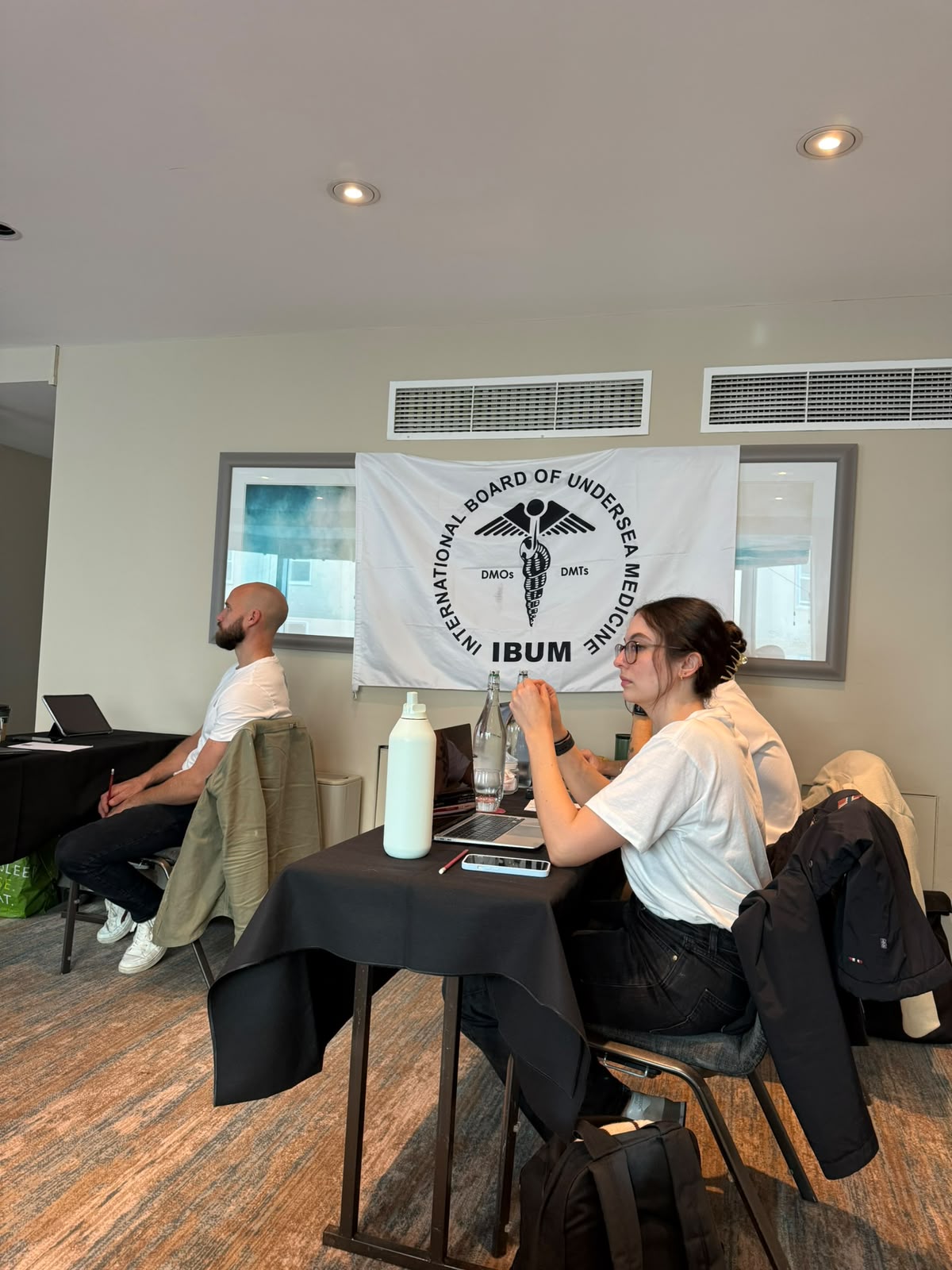 The Breathe team in the IBUM classroom
