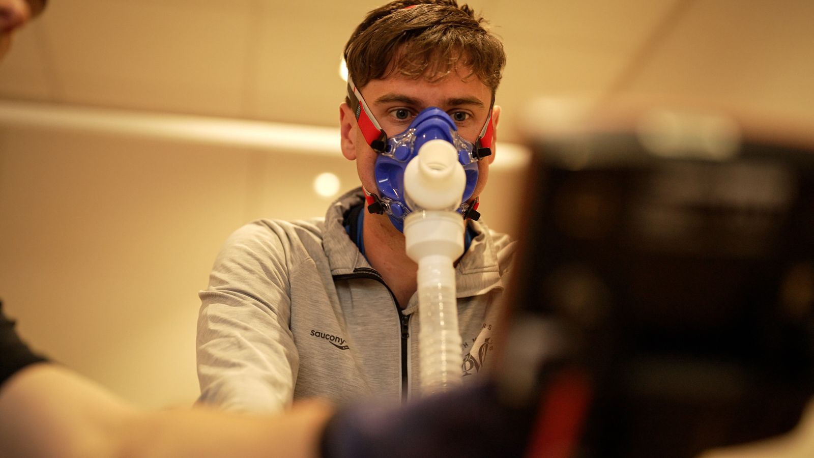 A VO₂ max test on the bike at Breathe