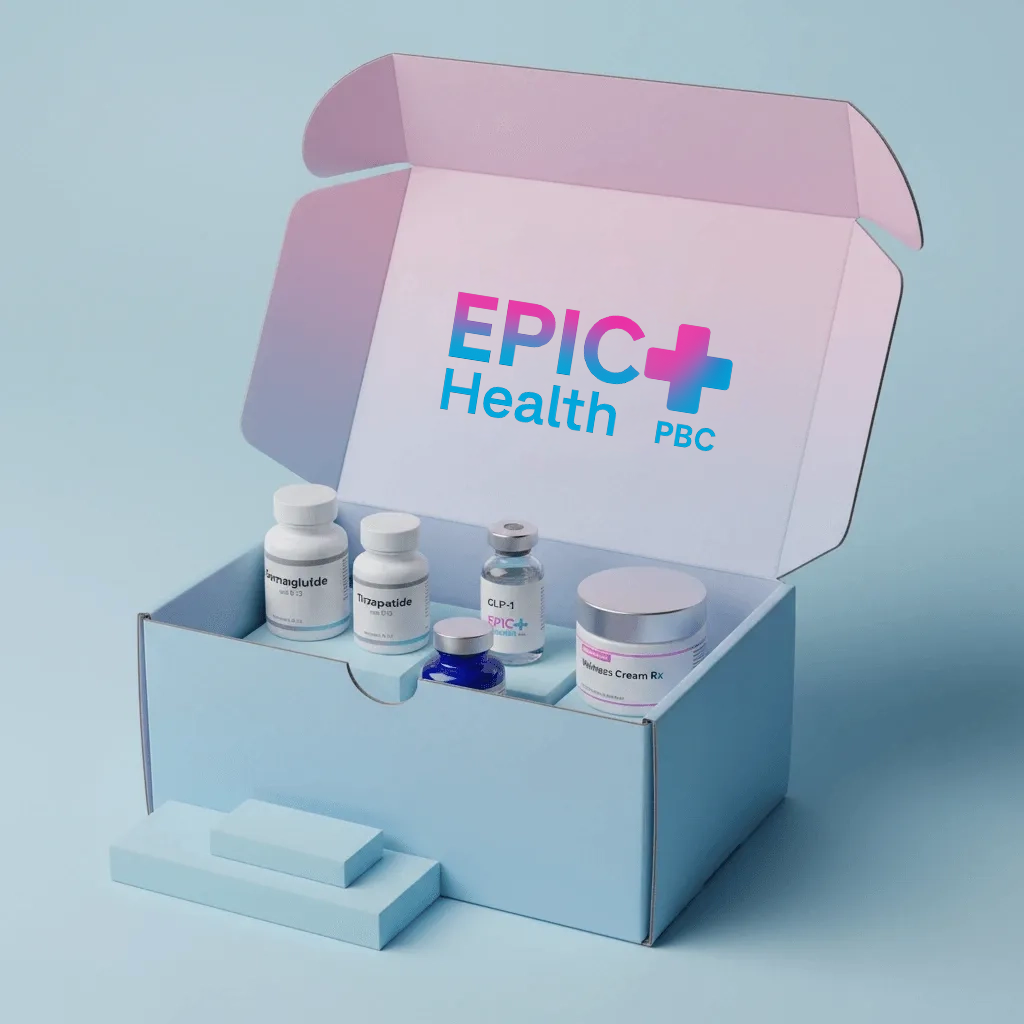 EPIC Health medical products in packaging