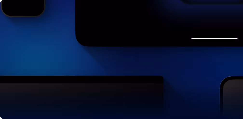 a blue and black background