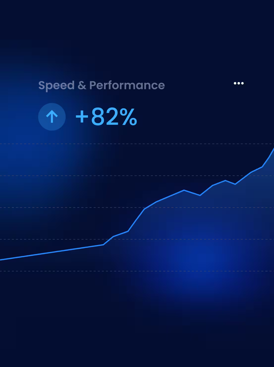 a graph on a blue background