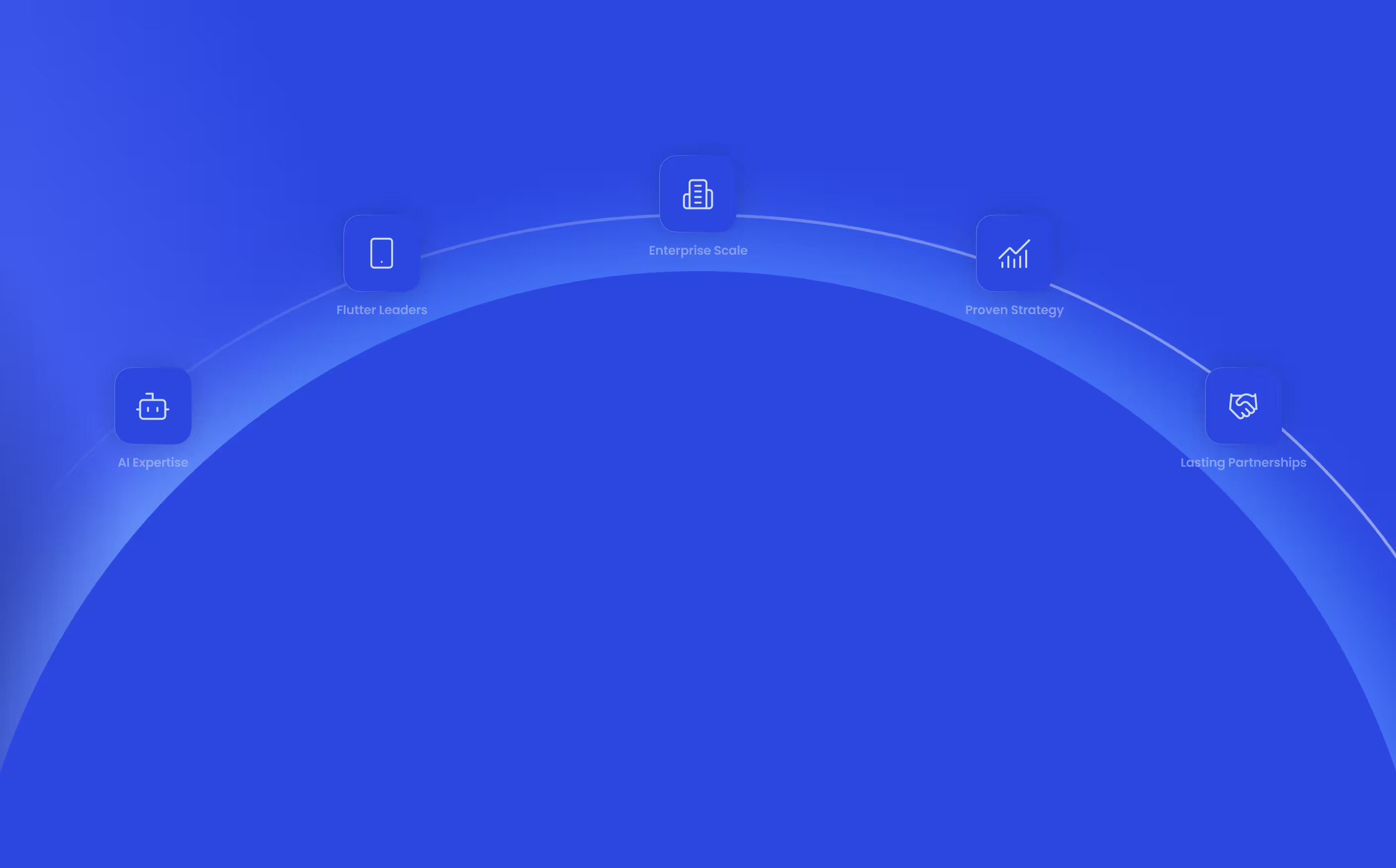 a blue circle on a dark background