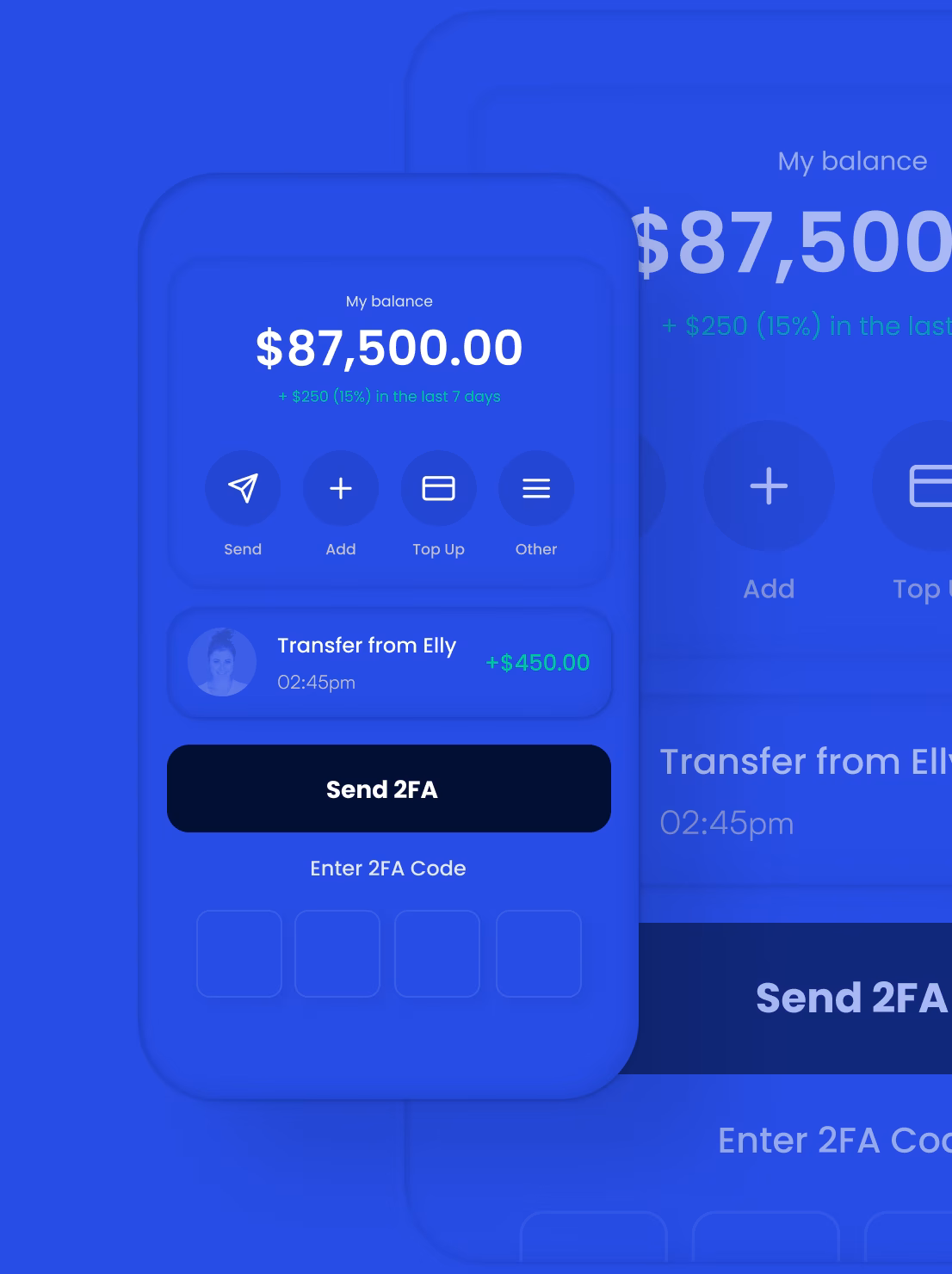 a screenshot of a mobile banking app
