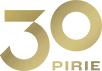 Abstract gold-colored geometric shapes forming a modern logo with interconnected elements on a white background.