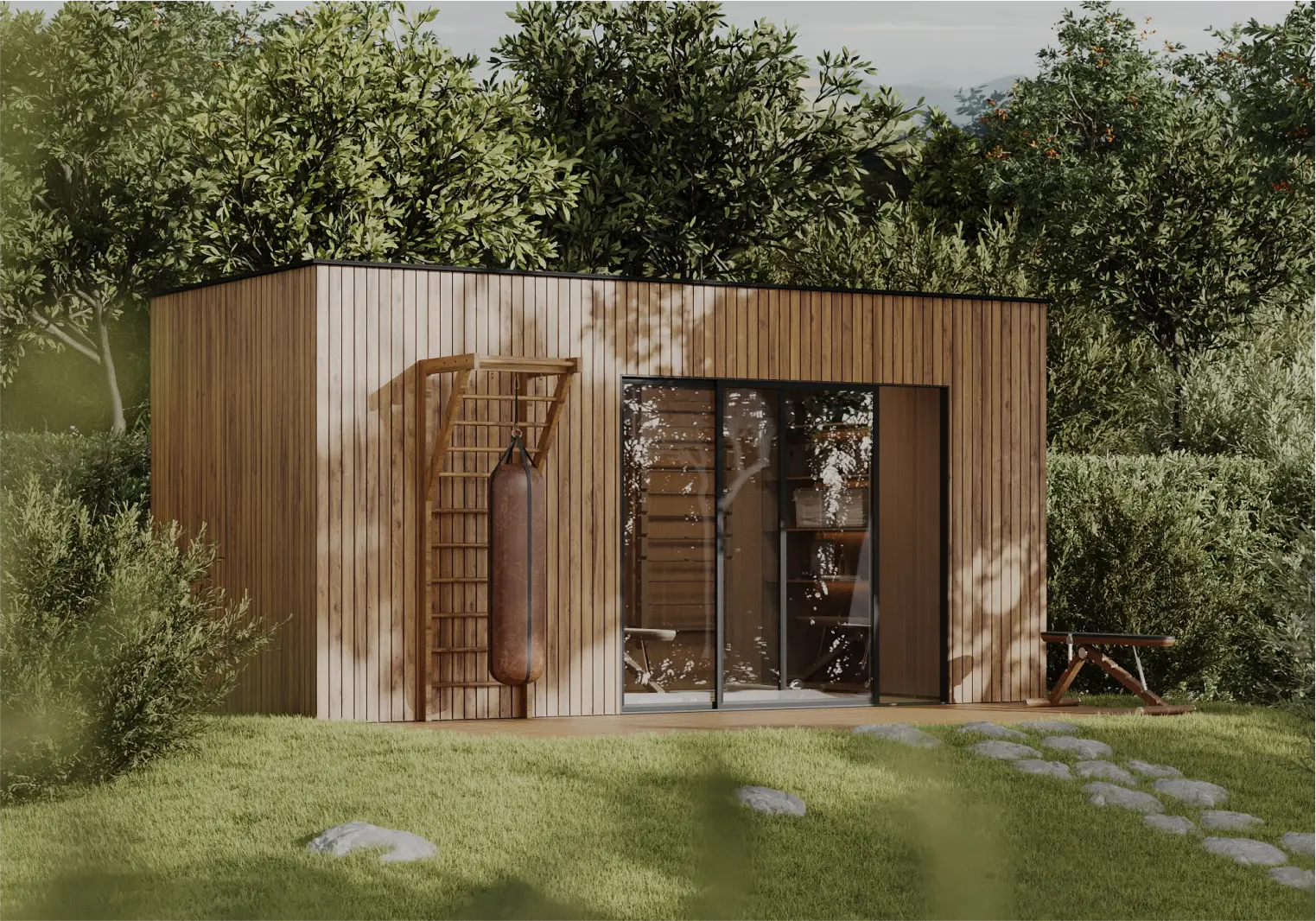 tenfold glamping zahradní domek vizualizace