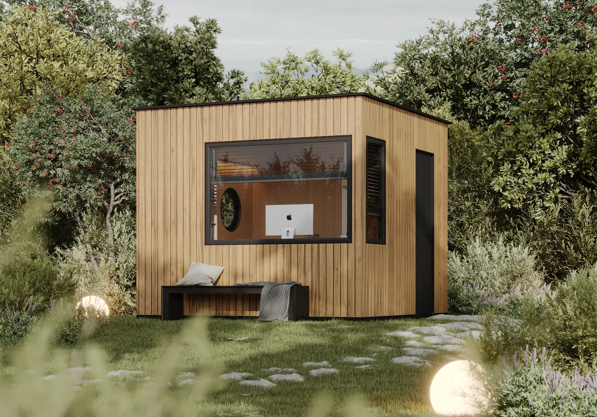 tenfold zahradní domek přírodní kancelář