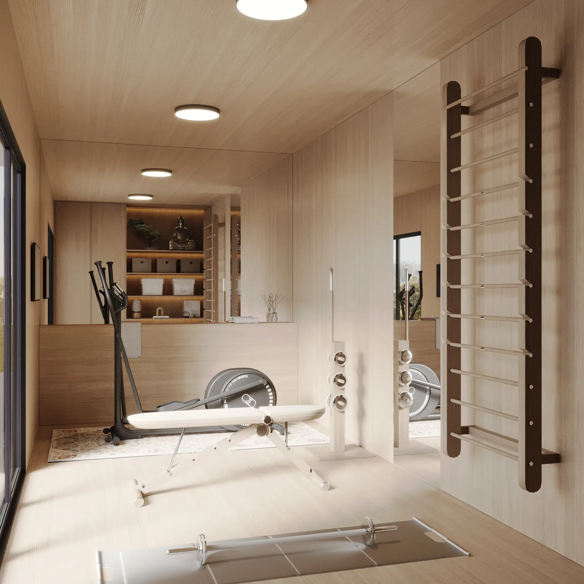 tenfold zahradní domek fitness studio