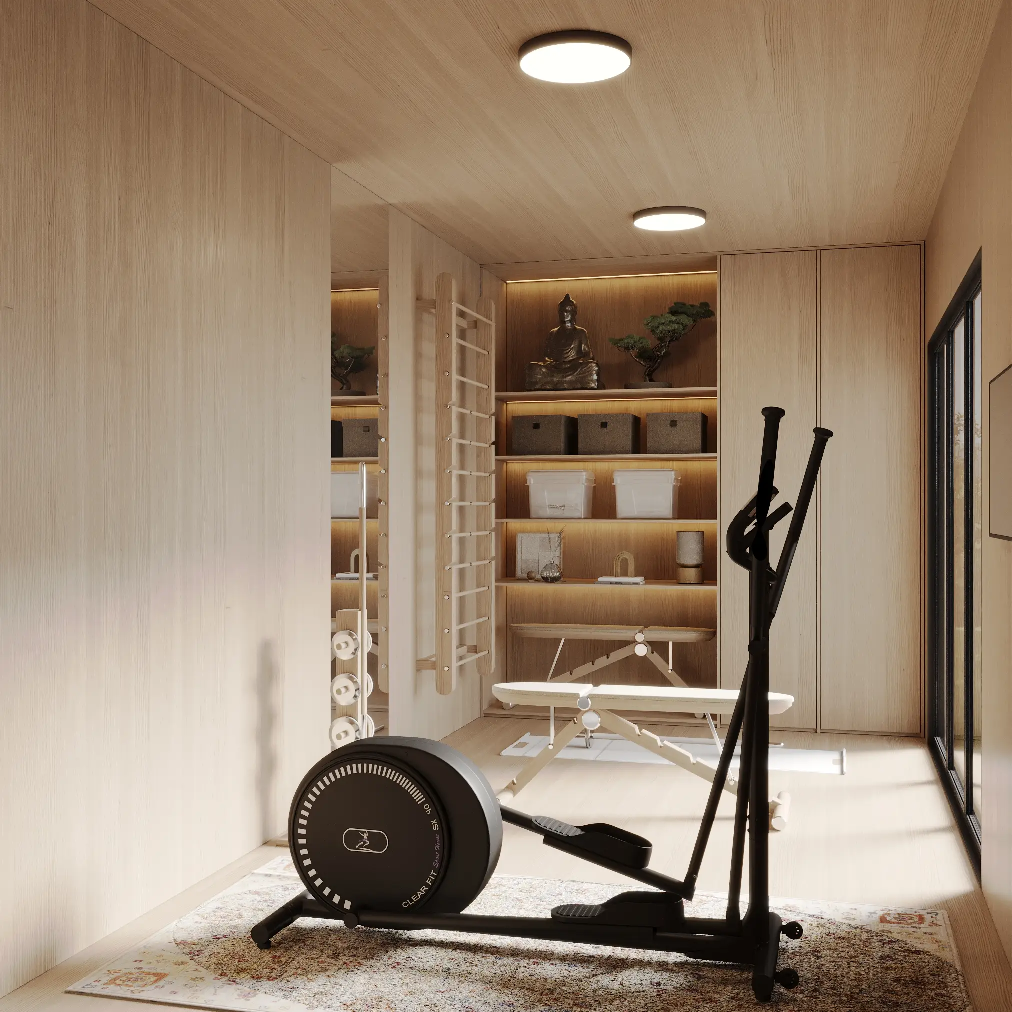 tenfold zahradní domek fitness studio