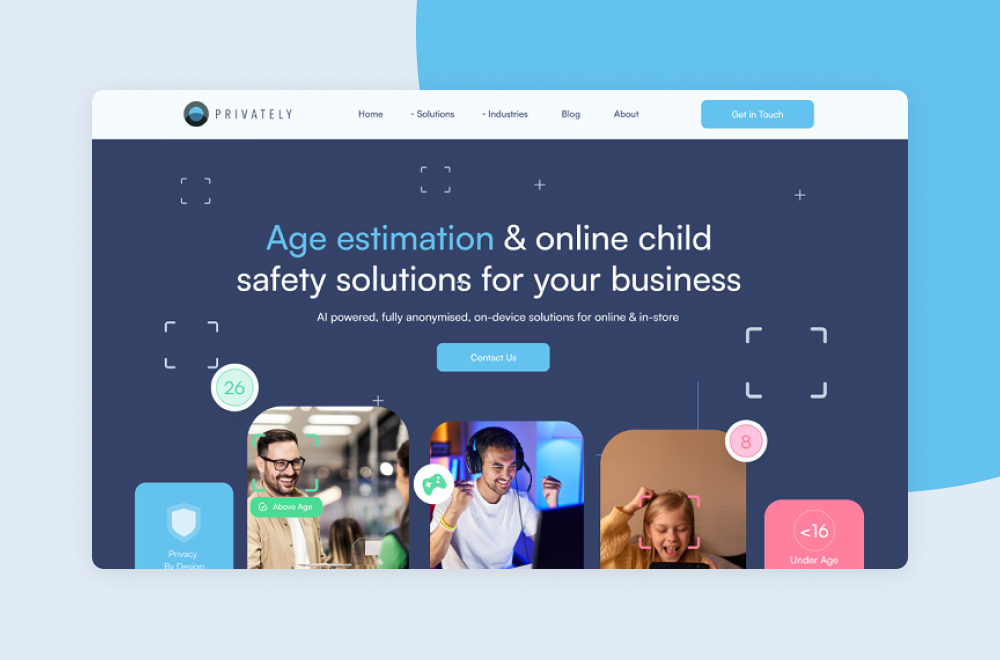 Webflow Website Beispiel: Privately
