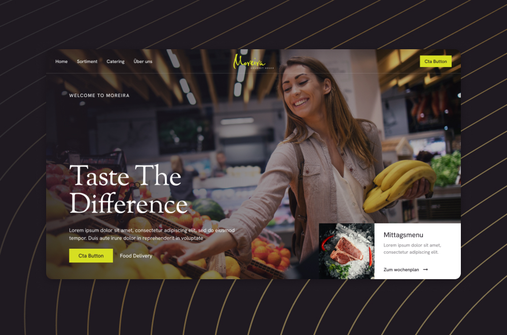 Webflow Website Beispiel: Moreira Gourmet House