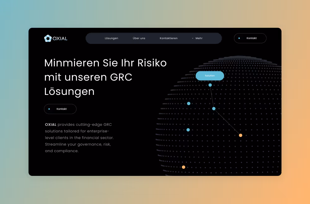 Webflow Website Beispiel: Oxial