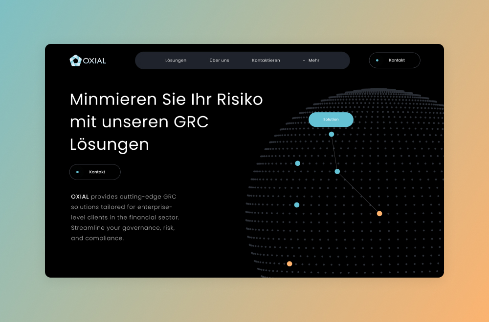 Webflow Website Beispiel: Oxial