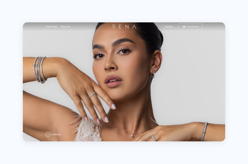 Webflow Website Beispiel: Rena Diamond