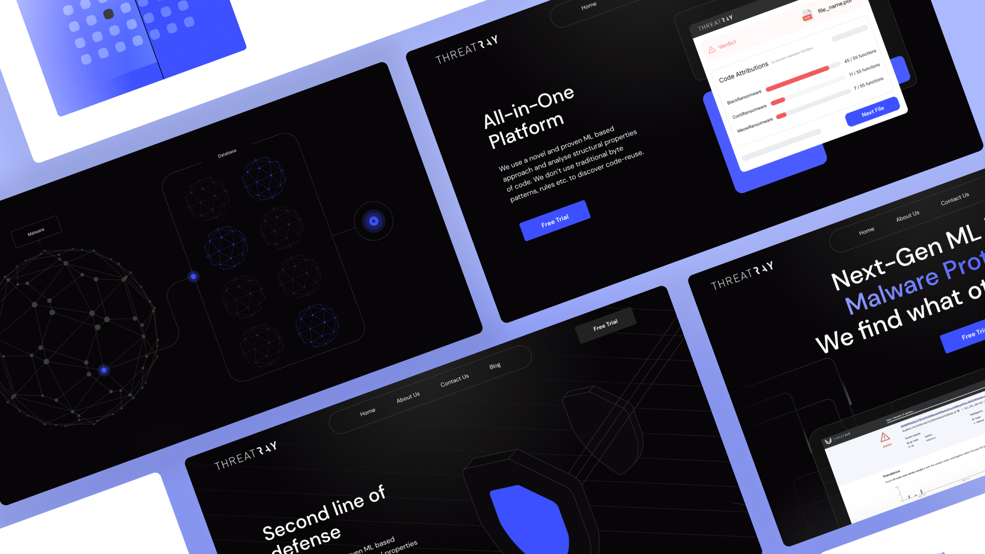 Webflow Website Beispiel: ThreatRay