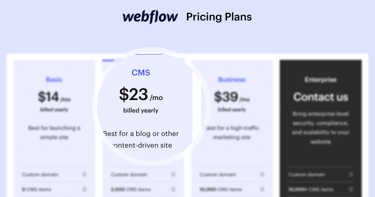 Webflow Hosting