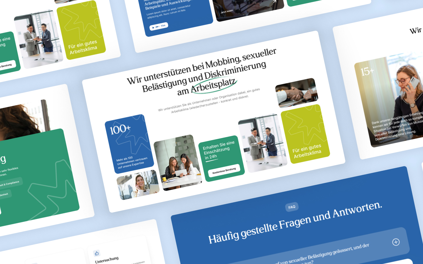 Komplettes Portal für die Fachstelle Mobbing