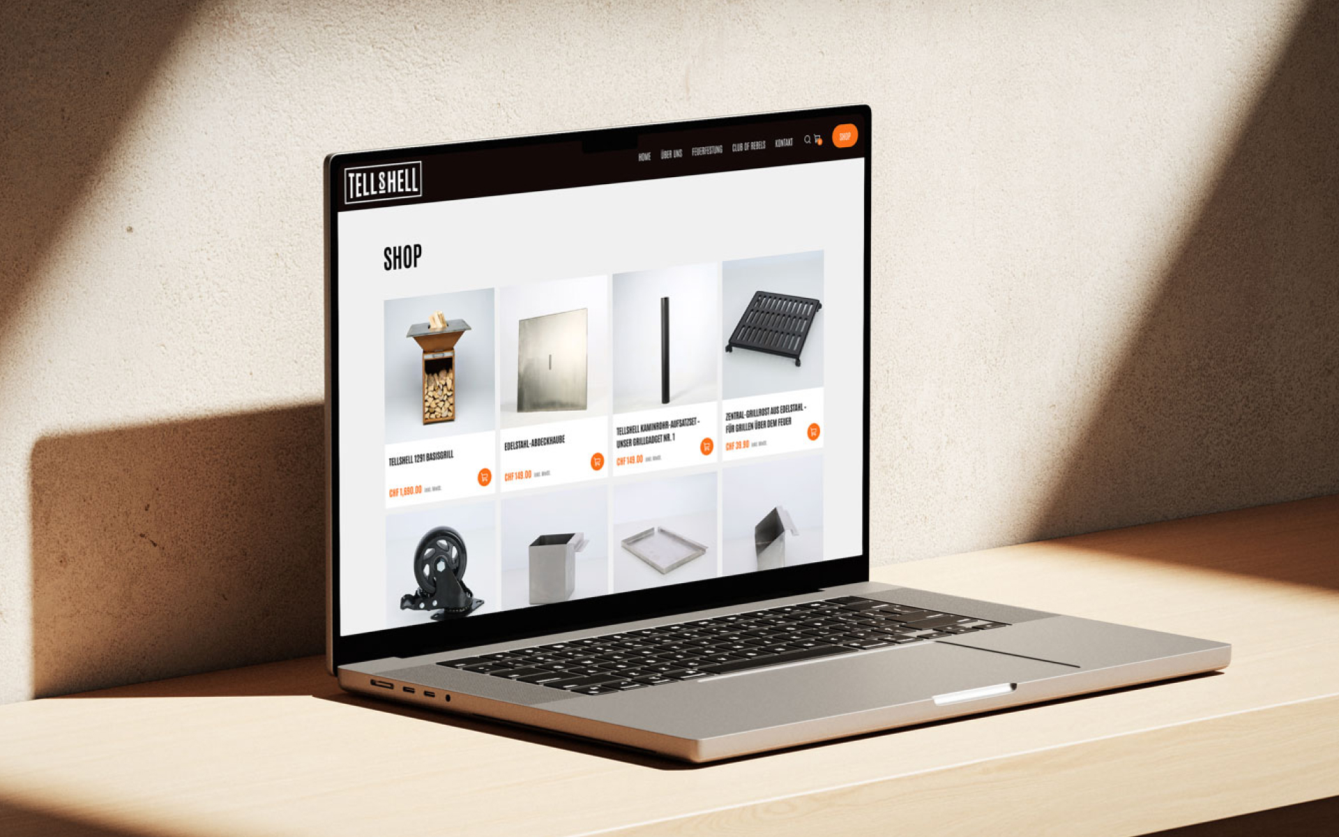 Custom Shopify Store für Schweizer Grill Marke