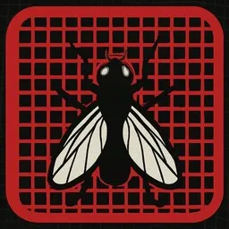 EC-EY Fliegengitter company logo with stylized fly symbol