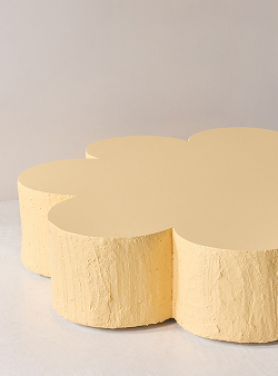 Petal Collection, 2025, art furniture, pigmented cement.