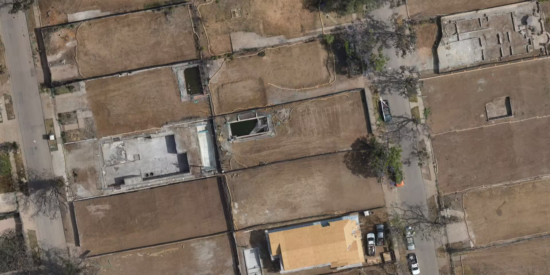 Orthophoto of the Pacific Palisades re-build by Builoff Surveyors