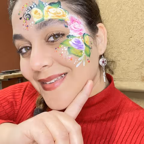 Full body paint on a women